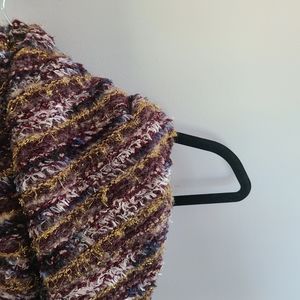Brand New Gold and Burgandy Infinity Scarf